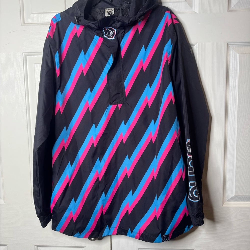 Colorful Lightning Pattern Windbreaker - image 4